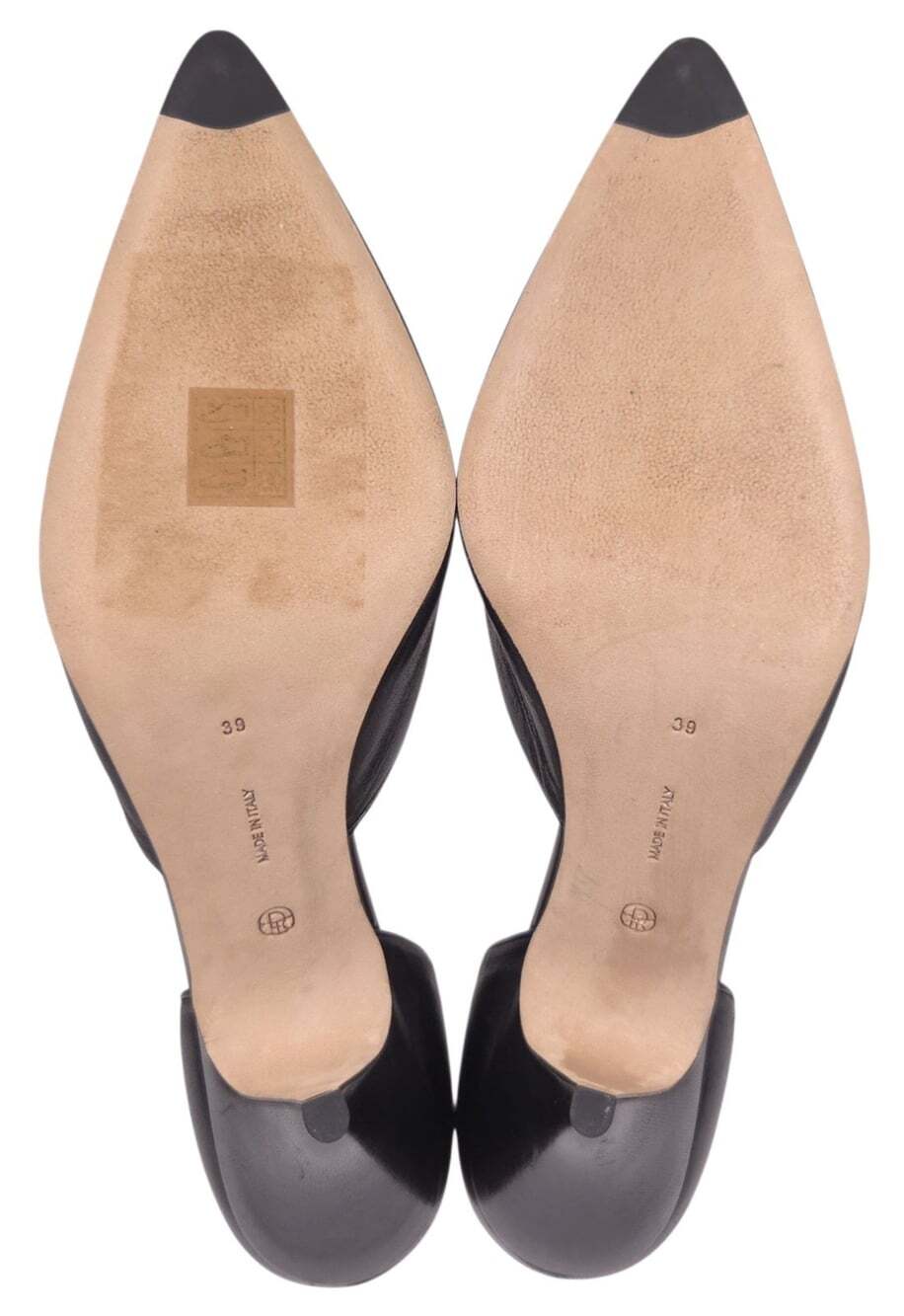 The Row Liisa D'Orsay Pumps US 9 EU 39 Womens Black Soft Lambskin $1610 - Picture 8 of 12